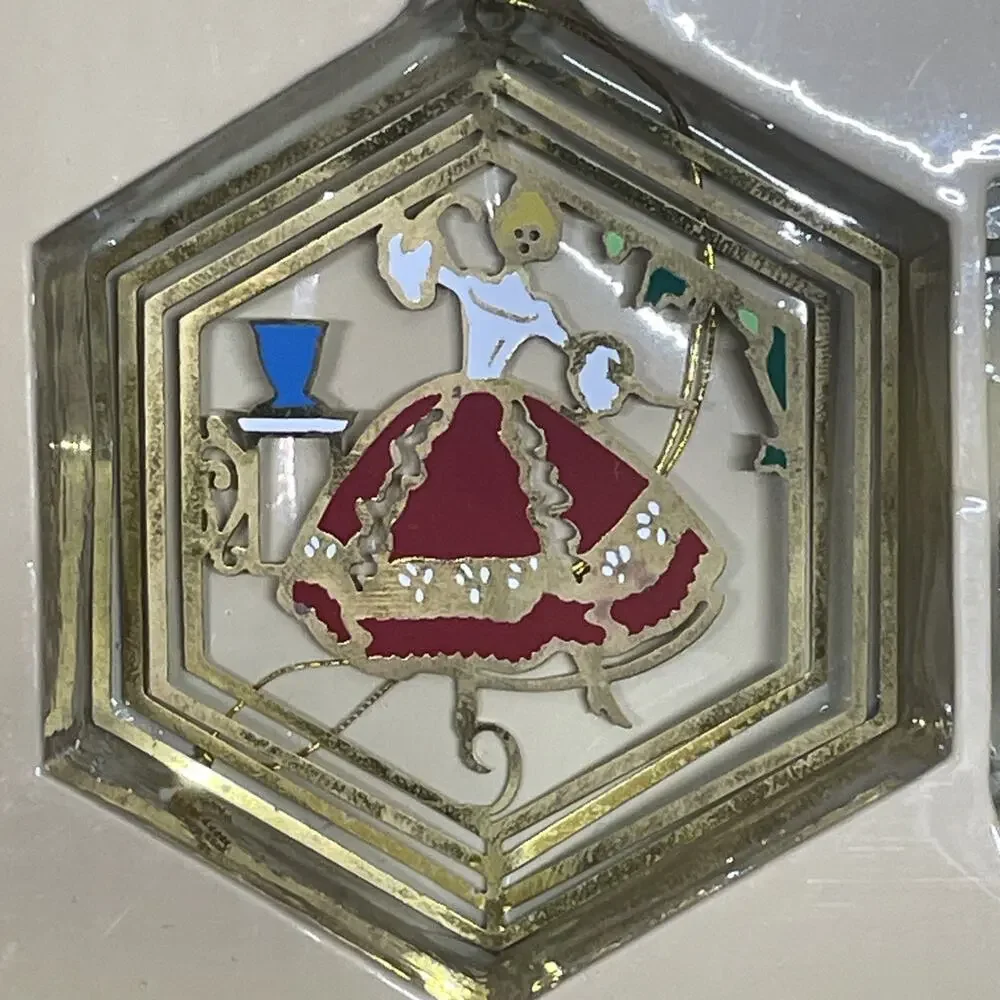 Vintage Solid Brass Classic Collection 12 Days of Christmas Ornaments